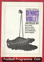 Dennis Viollet Testimonial Benefit Match Manchester United 1967
