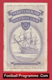 Portsmouth v Cardiff City 1956