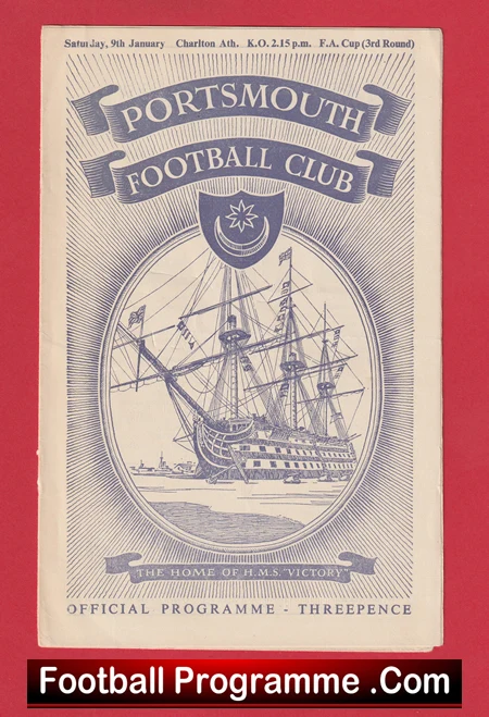 Portsmouth v Charlton Athletic 1954 - FA Cup - Image 2
