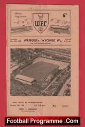 Watford v Wycombe Wanderers 1959 – FA Cup