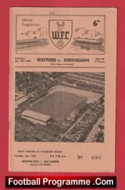 Watford v Birmingham City 1960