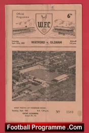 Watford v Oldham Athletic 1959