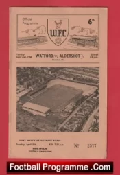 Watford v Aldershot 1960