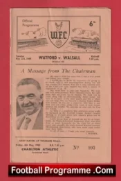 Watford v Walsall 1960