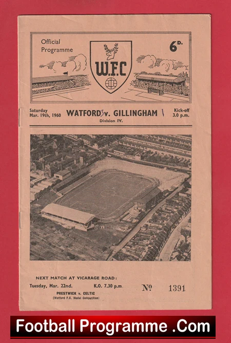 Watford v Gillingham 1960 - Image 2