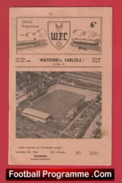 Watford v Carlisle United 1960