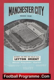 Manchester City v Leyton Orient 1964