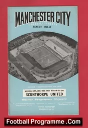 Manchester City v Scunthorpe United 1963