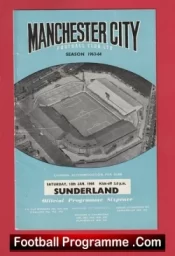 Manchester City v Sunderland 1964