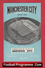 Manchester City v Norwich City 1964