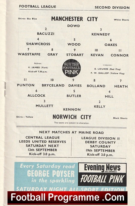 Manchester City v Norwich City 1964 - Image 3