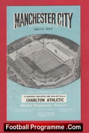 Manchester City v Charlton Athletic 1965