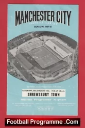 Manchester City v Shrewsbury Town 1965