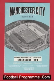 Manchester City v Shrewsbury Town 1965