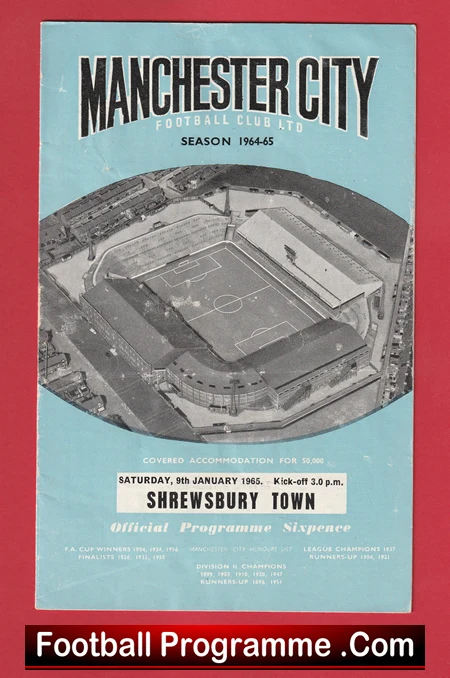 Manchester City v Shrewsbury Town 1965 - Image 2