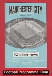 Manchester City v Swindon Town 1965