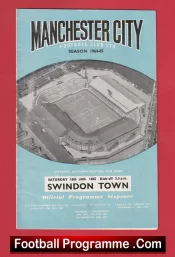 Manchester City v Swindon Town 1965