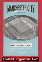Manchester City v Middlesbrough 1965