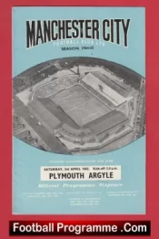 Manchester City v Plymouth Argyle 1965