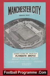 Manchester City v Plymouth Argyle 1965