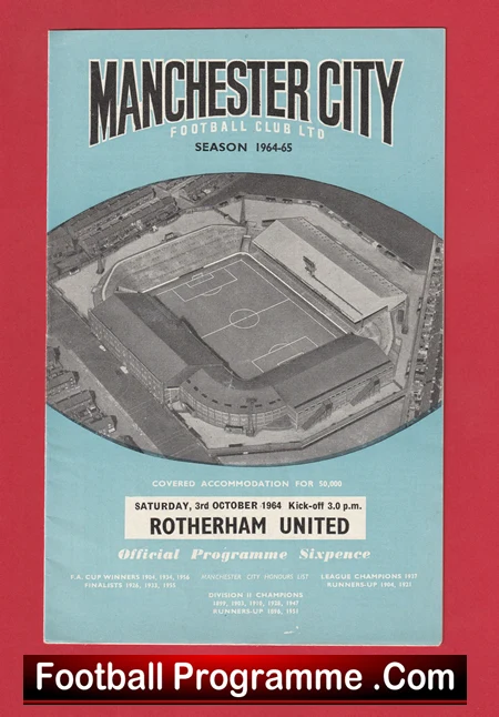 Manchester City v Rotherham United 1964 - Image 2