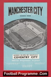 Manchester City v Coventry City 1965