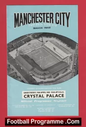 Manchester City v Crystal Palace 1965