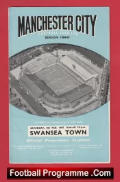 Manchester City v Swansea Town 1965