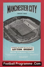 Manchester City v Leyton Orient 1964