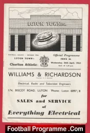 Luton Town v Charlton Athletic 1961