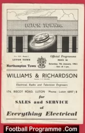 Luton Town v Northampton Town 1961