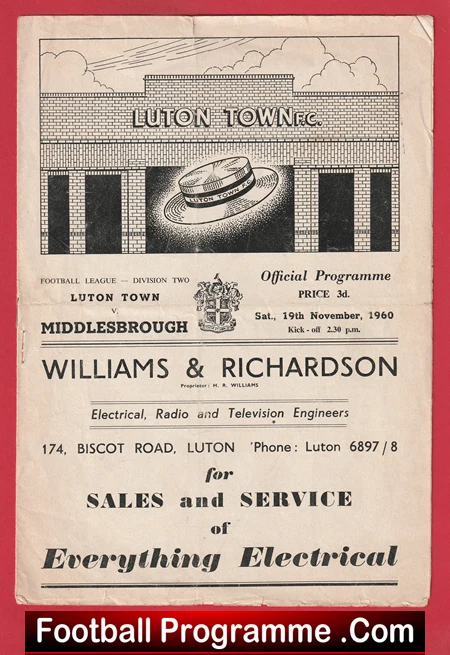 Luton Town v Middlesbrough 1960 - Image 2