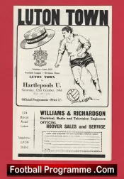 Luton Town v Hartlepool United 1968