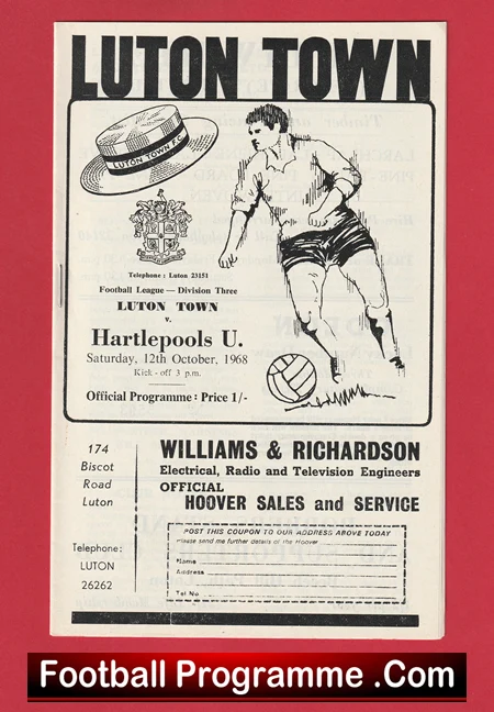 Luton Town v Hartlepool United 1968 - Image 2