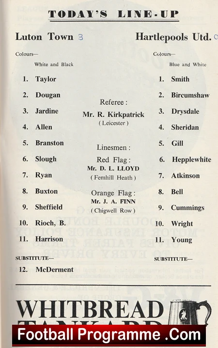 Luton Town v Hartlepool United 1968 - Image 3