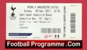 Tottenham Hotspur v Manchester United 2014 – Football Ticket