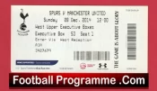 Tottenham Hotspur v Manchester United 2014 – Football Ticket