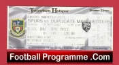 Tottenham Hotspur v Manchester United 2003 – Football Ticket