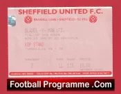 Sheffield United v Manchester United 1995 – Football Ticket