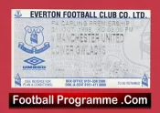 Everton v Manchester United 1998 – Treble Season Ticket