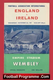 England v Ireland 1957 + Duncan Edwards Man Utd