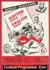 Scottish League v English League 1955 – Scotland v England 54