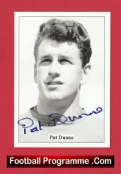 Manchester United Pat Dunne Autograph Signed Football Card Man Utd