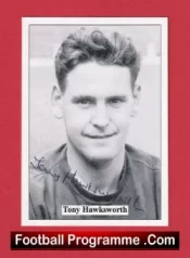 Manchester United Tony Hawksworth Autograph Signed Football Card Man Utd