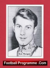 Manchester United Ken Morgans Autograph Signed Football Card Man Utd