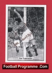Manchester United Joe Lancaster Autograph Signed Football Card Man Utd