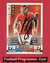 Manchester United Marcos Rojo Autograph Signed Football Card Man Utd
