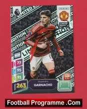 Manchester United Alejandro Garnacho Autograph Signed Football Card Man Utd