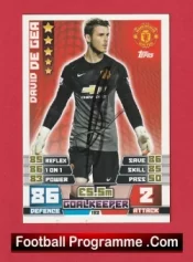 Manchester United David De Gea Autographed Signed Football Card Man Utd