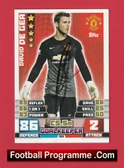 Manchester United David De Gea Autographed Signed Football Card Man Utd